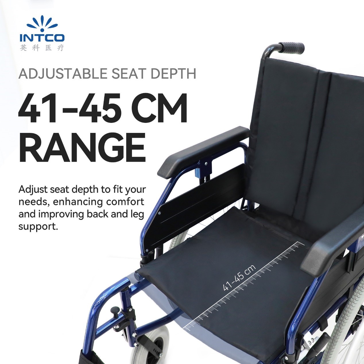 A manual wheelchair is a mobility device propelled by the user through hand rims attached to the rear wheels or by a caregiver pushing the wheelchair from behind.