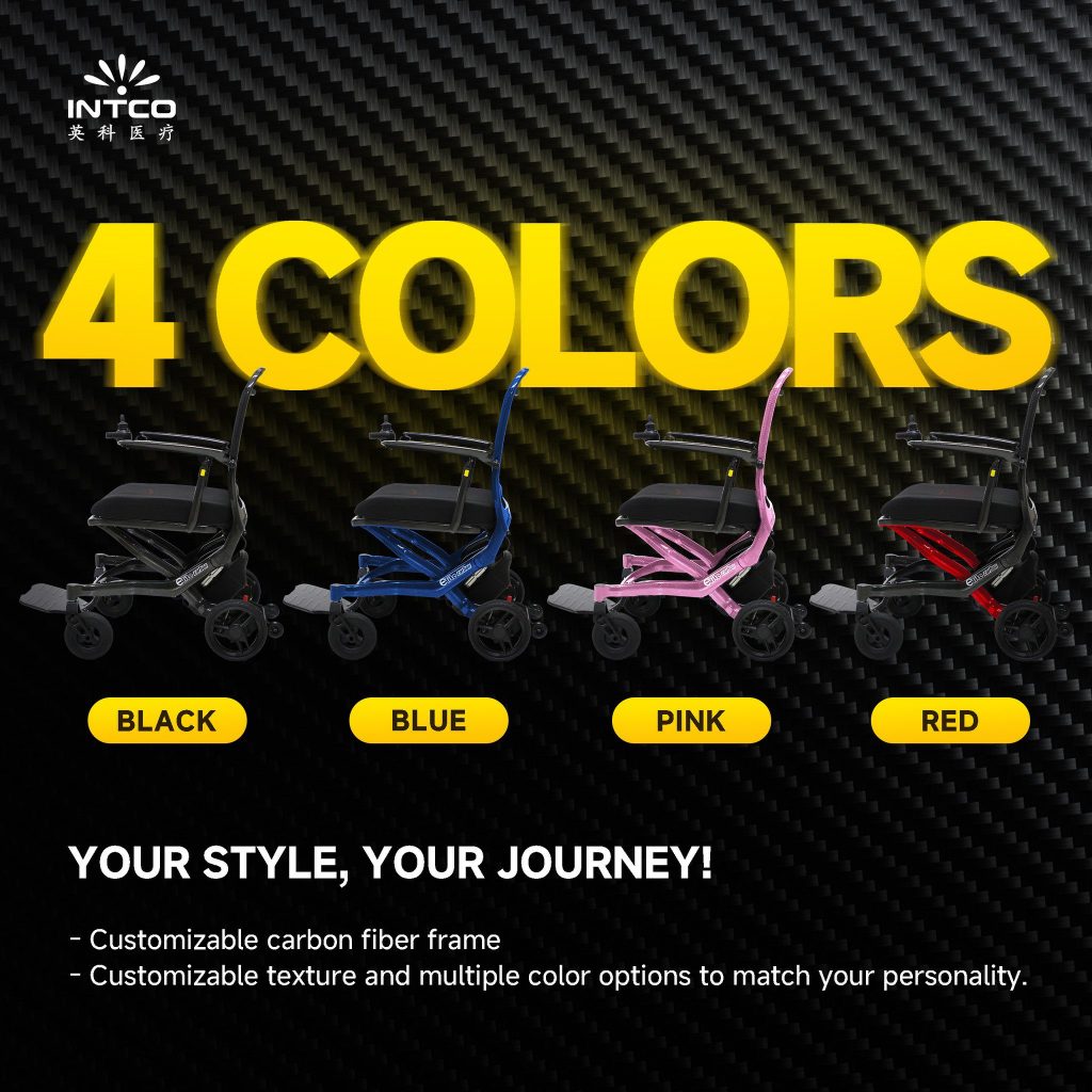 Wheelchair in multiple color options