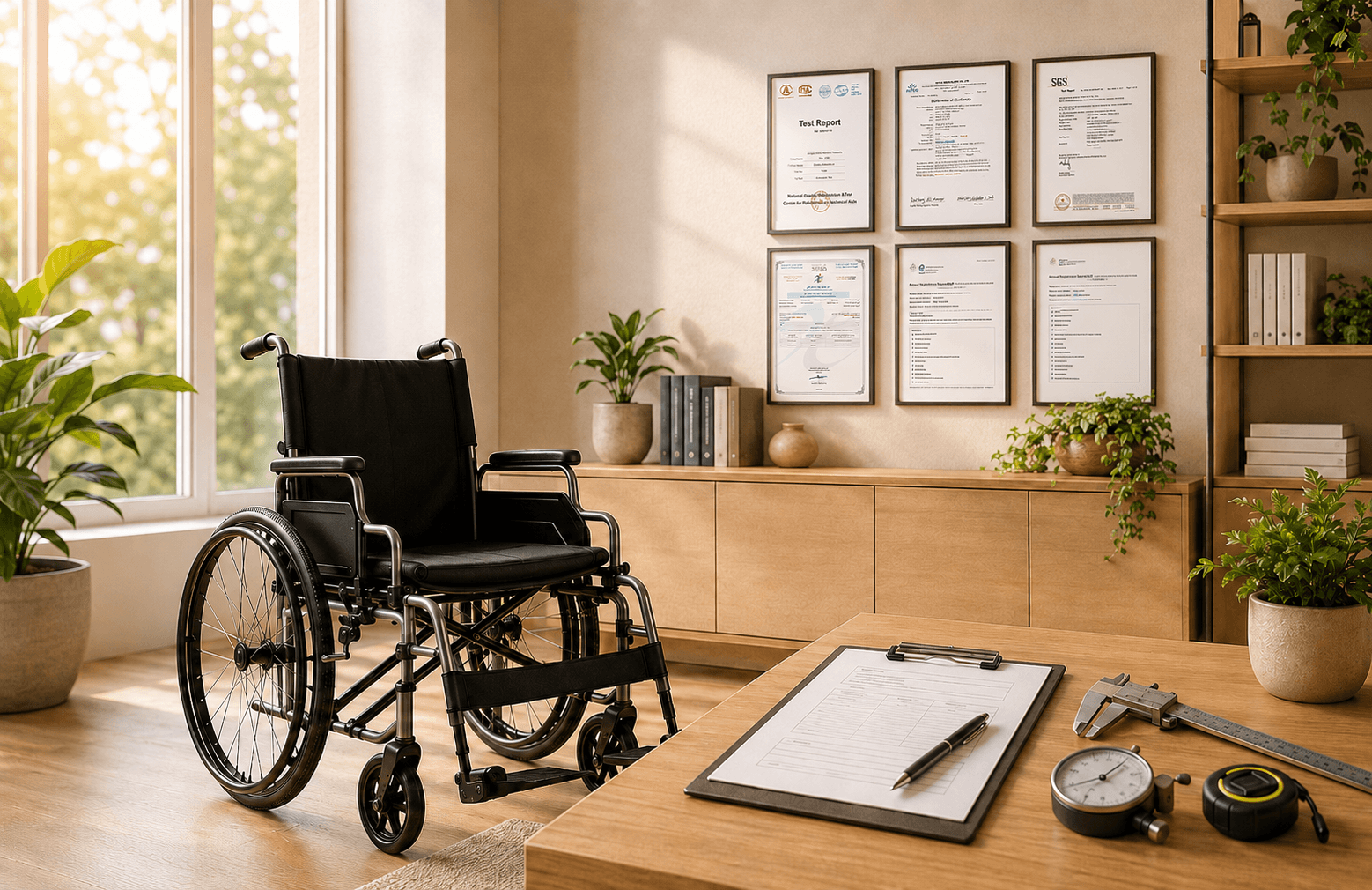 Wheelchair compliance and certification documentation review