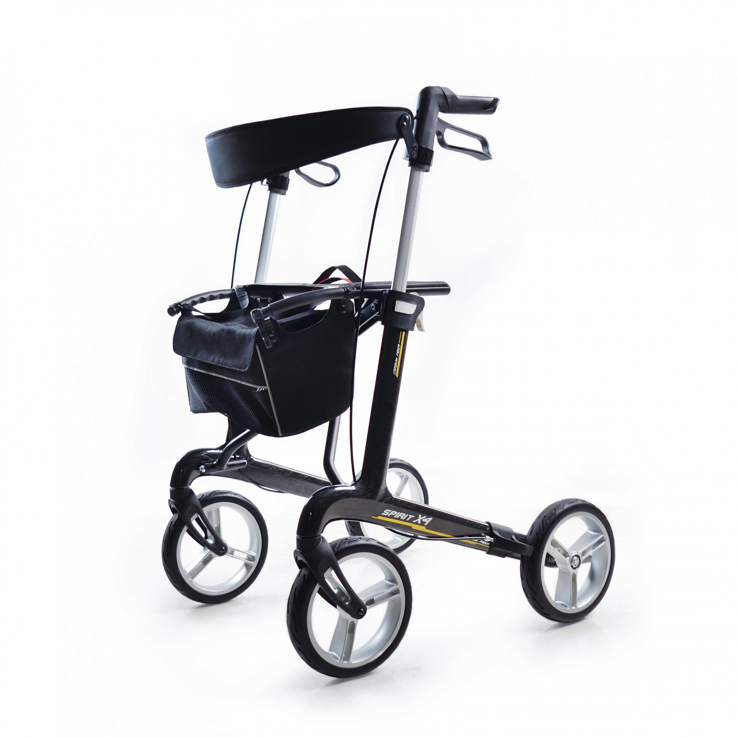 SPIRIT X4 Rollator - Sleek Carbon Fiber Frame