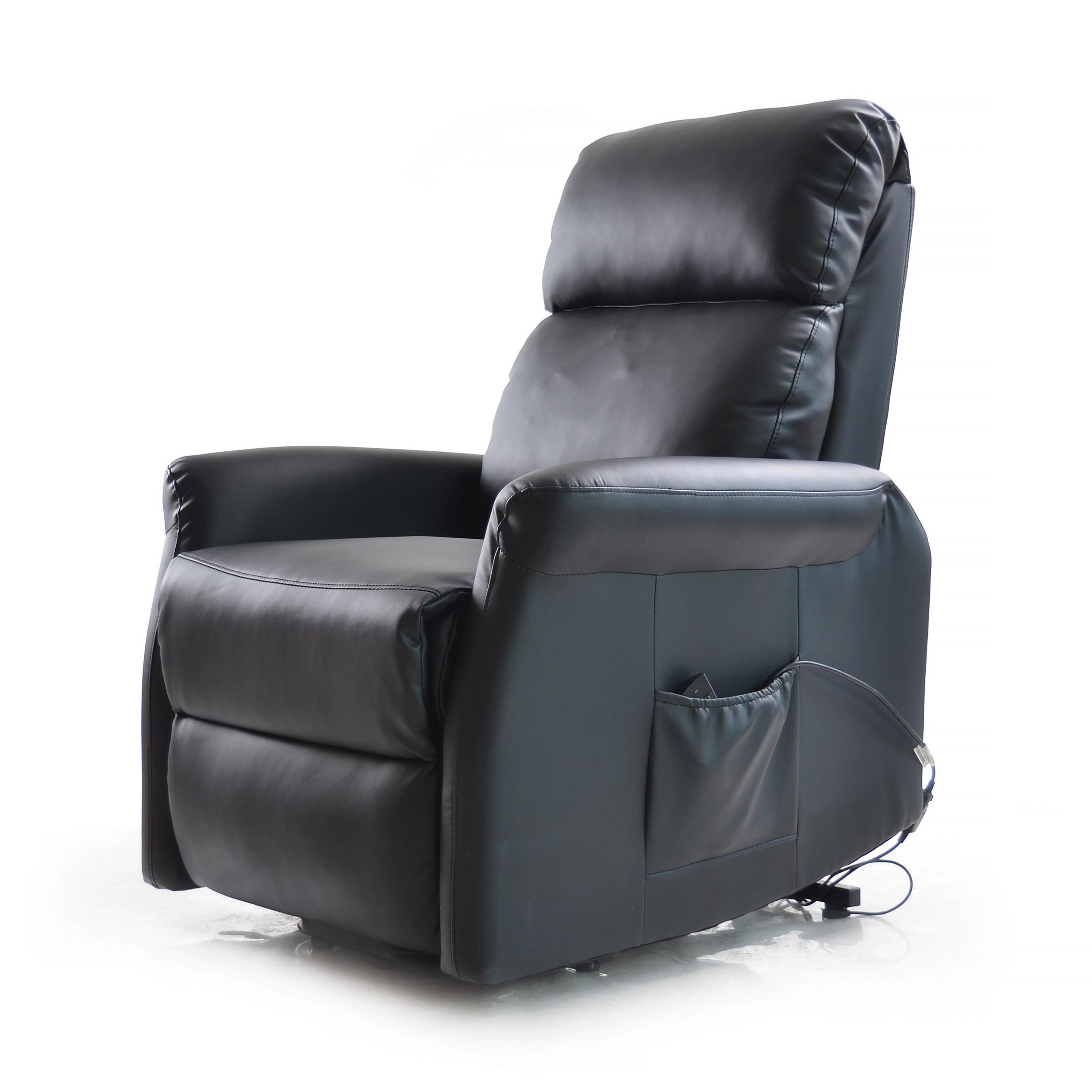 Classic Recliner in Black Leather