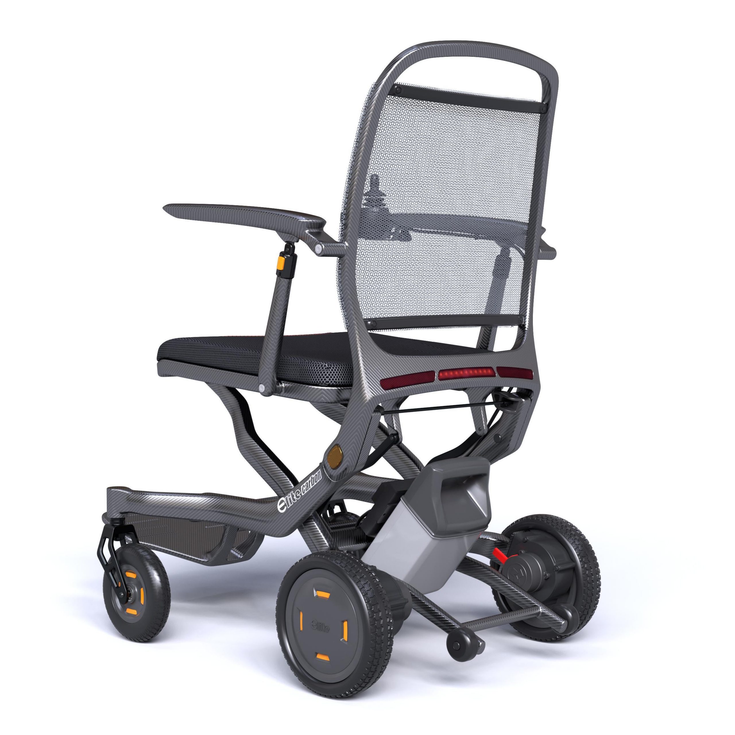 E-LITE Wheelchair Rear View with Mesh Backrest