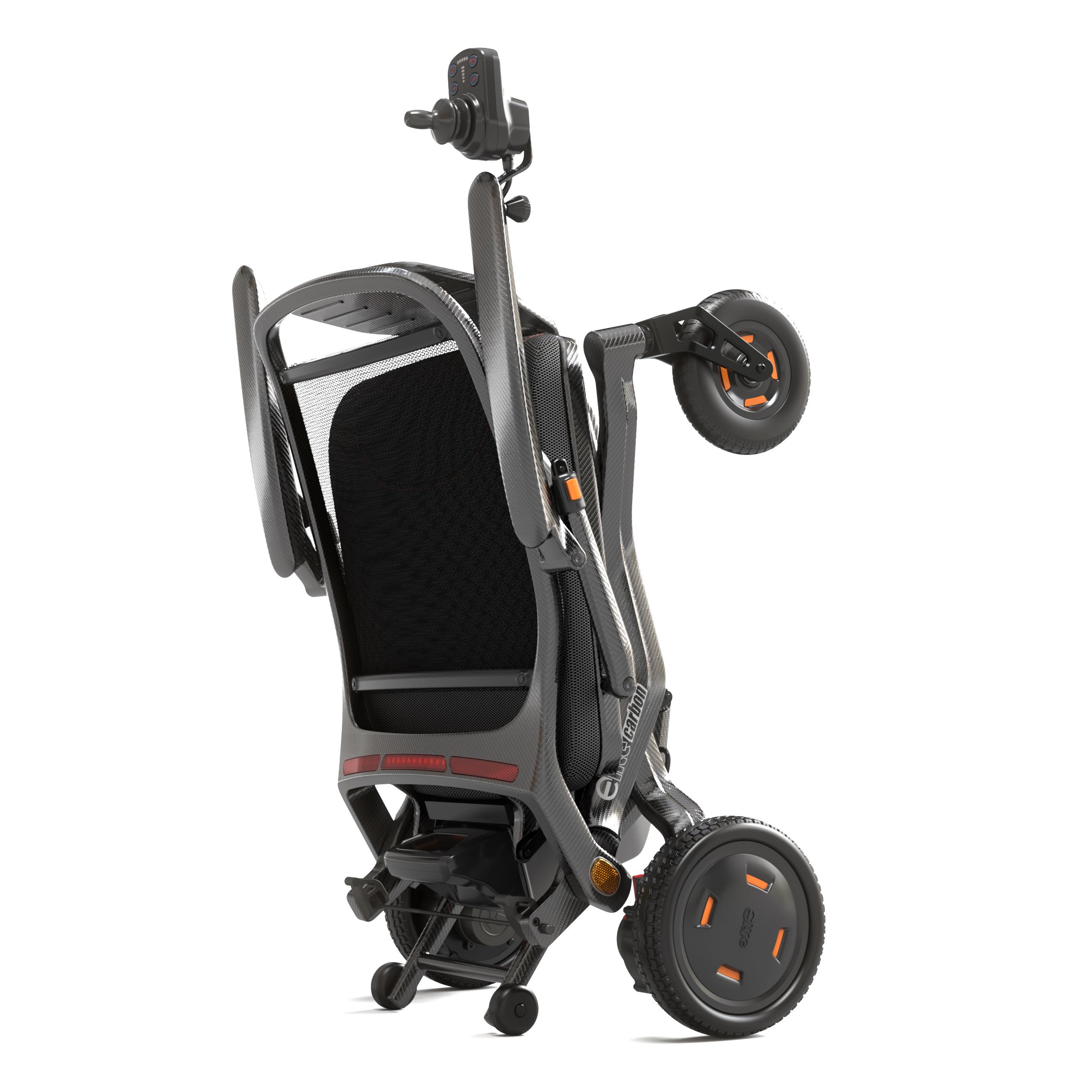 Folded E-LITE Carbon Fiber Wheelchair